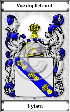 Fyten Family Crest Download (JPG) Book Plated - 600 DPI