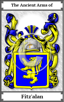 Fitz'alan Family Crest Download (JPG)  Book Plated - 150 DPI