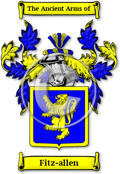 Fitz-allen Family Crest Download (jpg) Legacy Series - 150 DPI