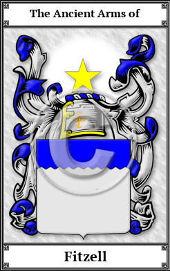 Fitzell Family Crest Download (JPG)  Book Plated - 150 DPI