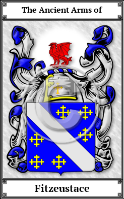 Fitzeustace Family Crest Download (JPG)  Book Plated - 150 DPI