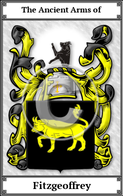 Fitzgeoffrey Family Crest Download (JPG)  Book Plated - 150 DPI