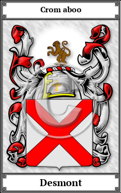 Desmont Family Crest Download (JPG)  Book Plated - 150 DPI