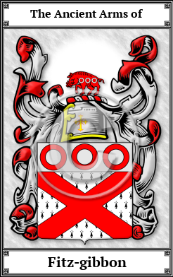 Fitz-gibbon Family Crest Download (JPG)  Book Plated - 150 DPI