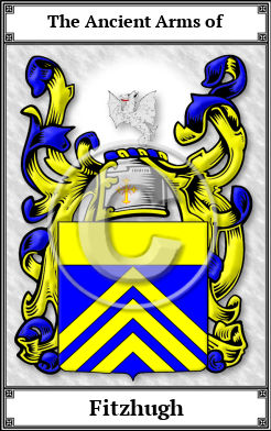 Fitzhugh Family Crest Download (JPG)  Book Plated - 150 DPI