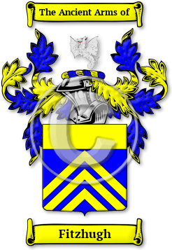 Fitzhugh Family Crest Download (jpg) Legacy Series - 150 DPI