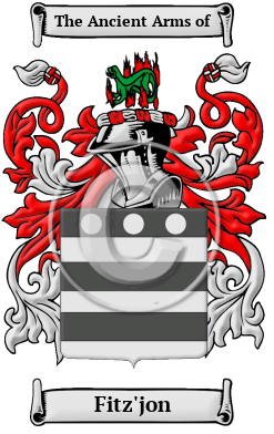 Fitz'jon Family Crest/Coat of Arms