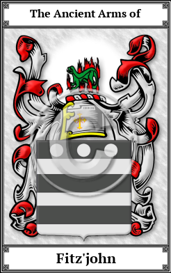 Fitz'john Family Crest Download (JPG) Book Plated - 600 DPI