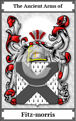 Fitz-morris Family Crest Download (JPG)  Book Plated - 150 DPI