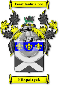 Fitspatryck Family Crest Download (jpg) Legacy Series - 150 DPI