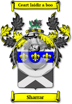 Sharrar Family Crest Download (jpg) Legacy Series - 150 DPI