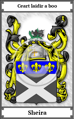 Sheira Family Crest Download (JPG)  Book Plated - 150 DPI