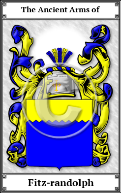 Fitz-randolph Family Crest Download (JPG)  Book Plated - 150 DPI