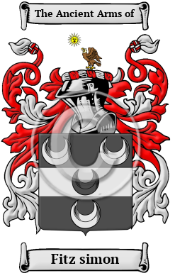 Fitz simon Family Crest/Coat of Arms