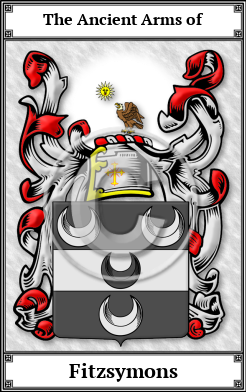 Fitzsymons Family Crest Download (JPG)  Book Plated - 150 DPI