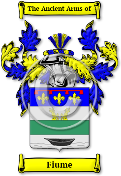 Fiume Family Crest Download (jpg) Legacy Series - 150 DPI