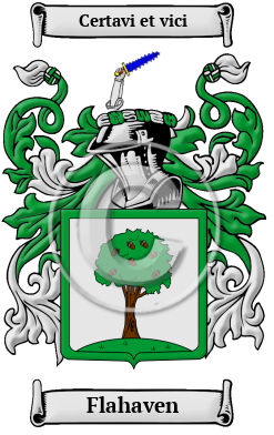Flahaven Family Crest Download (JPG) Heritage Series - 600 DPI