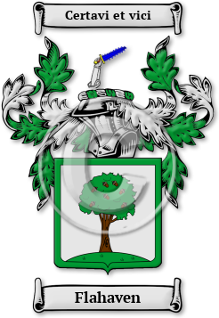 Flahaven Family Crest Download (JPG) Legacy Series - 600 DPI