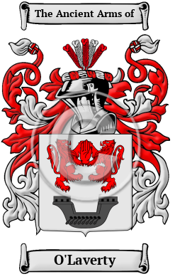 O'Laverty Family Crest/Coat of Arms
