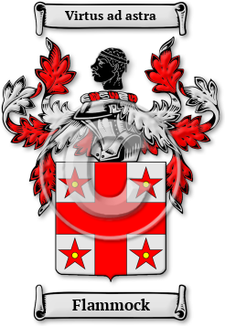 Flammock Family Crest Download (jpg) Legacy Series - 150 DPI