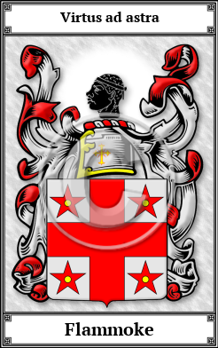 Flammoke Family Crest Download (JPG) Book Plated - 600 DPI