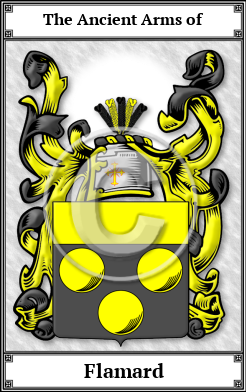 Flamard Family Crest Download (JPG)  Book Plated - 150 DPI