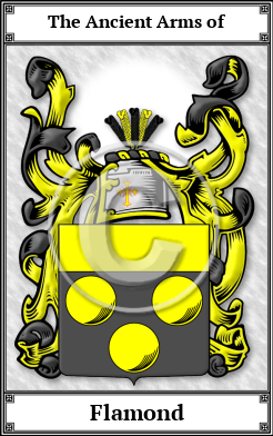 Flamond Family Crest Download (JPG)  Book Plated - 150 DPI