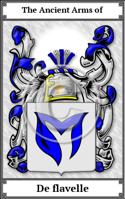 De flavelle Family Crest Download (JPG) Book Plated - 150 DPI