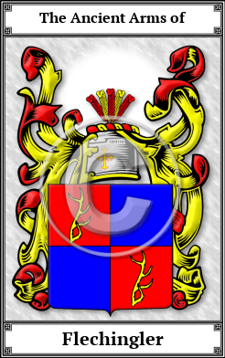 Flechingler Family Crest Download (JPG)  Book Plated - 150 DPI