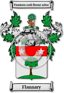 Flannary Family Crest Download (jpg) Legacy Series - 150 DPI
