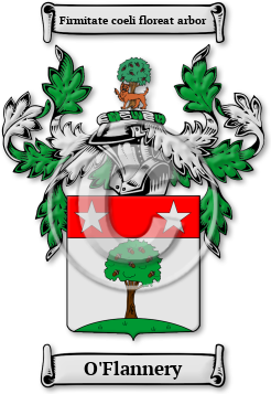 O'Flannery Family Crest Download (jpg) Legacy Series - 150 DPI