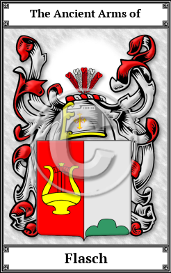 Flasch Family Crest Download (JPG)  Book Plated - 150 DPI