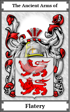 Flatery Family Crest Download (JPG) Book Plated - 600 DPI