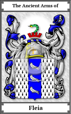 Fleia Family Crest Download (JPG) Book Plated - 300 DPI