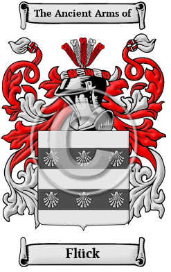 Flück Family Crest Download (JPG) Heritage Series - 300 DPI