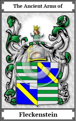 Fleckenstein Family Crest Download (JPG) Book Plated - 600 DPI