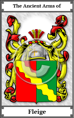 Fleige Family Crest Download (JPG)  Book Plated - 150 DPI