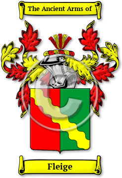 Fleige Family Crest Download (jpg) Legacy Series - 150 DPI