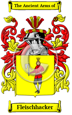 Fleischhacker Family Crest Download (JPG) Heritage Series - 600 DPI