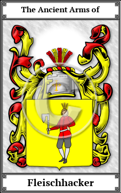 Fleischhacker Family Crest Download (JPG)  Book Plated - 150 DPI