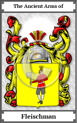 Fleischman Family Crest Download (JPG)  Book Plated - 150 DPI