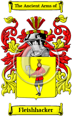 Fleishhacker Family Crest Download (JPG) Heritage Series - 600 DPI