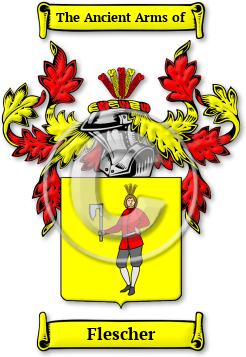 Flescher Family Crest Download (jpg) Legacy Series - 150 DPI