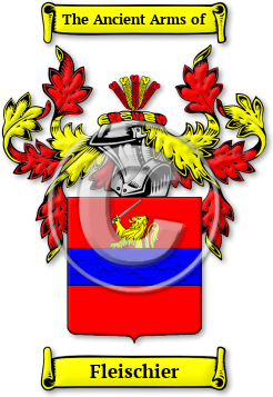 Fleischier Family Crest Download (jpg) Legacy Series - 150 DPI