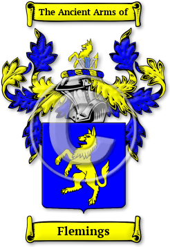 Flemings Family Crest Download (jpg) Legacy Series - 150 DPI