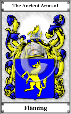 Fläming Family Crest Download (JPG) Book Plated - 600 DPI