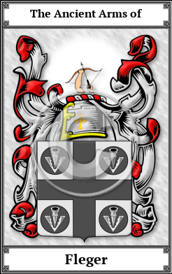 Fleger Family Crest Download (JPG)  Book Plated - 150 DPI