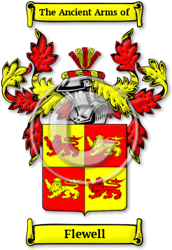 Flewell Family Crest Download (jpg) Legacy Series - 150 DPI