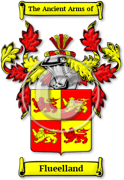 Flueelland Family Crest Download (jpg) Legacy Series - 150 DPI