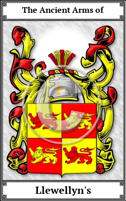 Llewellyn's Family Crest Download (JPG)  Book Plated - 150 DPI